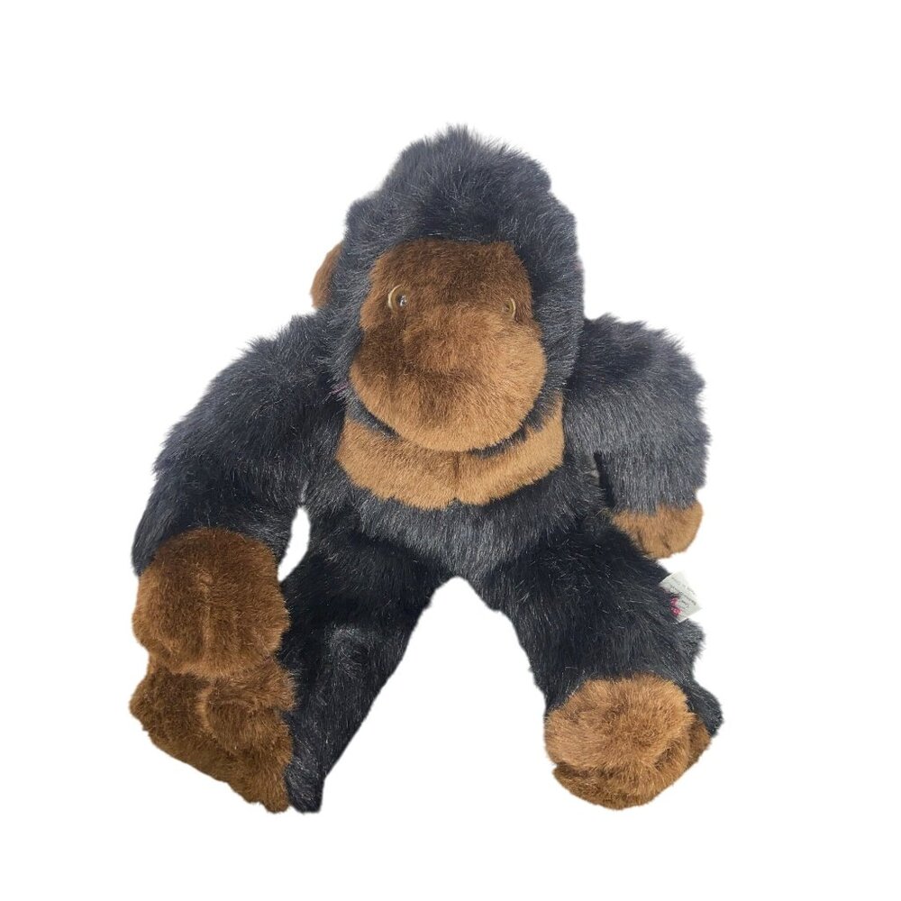 Sugar Loaf Plush Gorilla Monkey 1990s Toy Black & Brown‎ Soft Stuffed Animal
